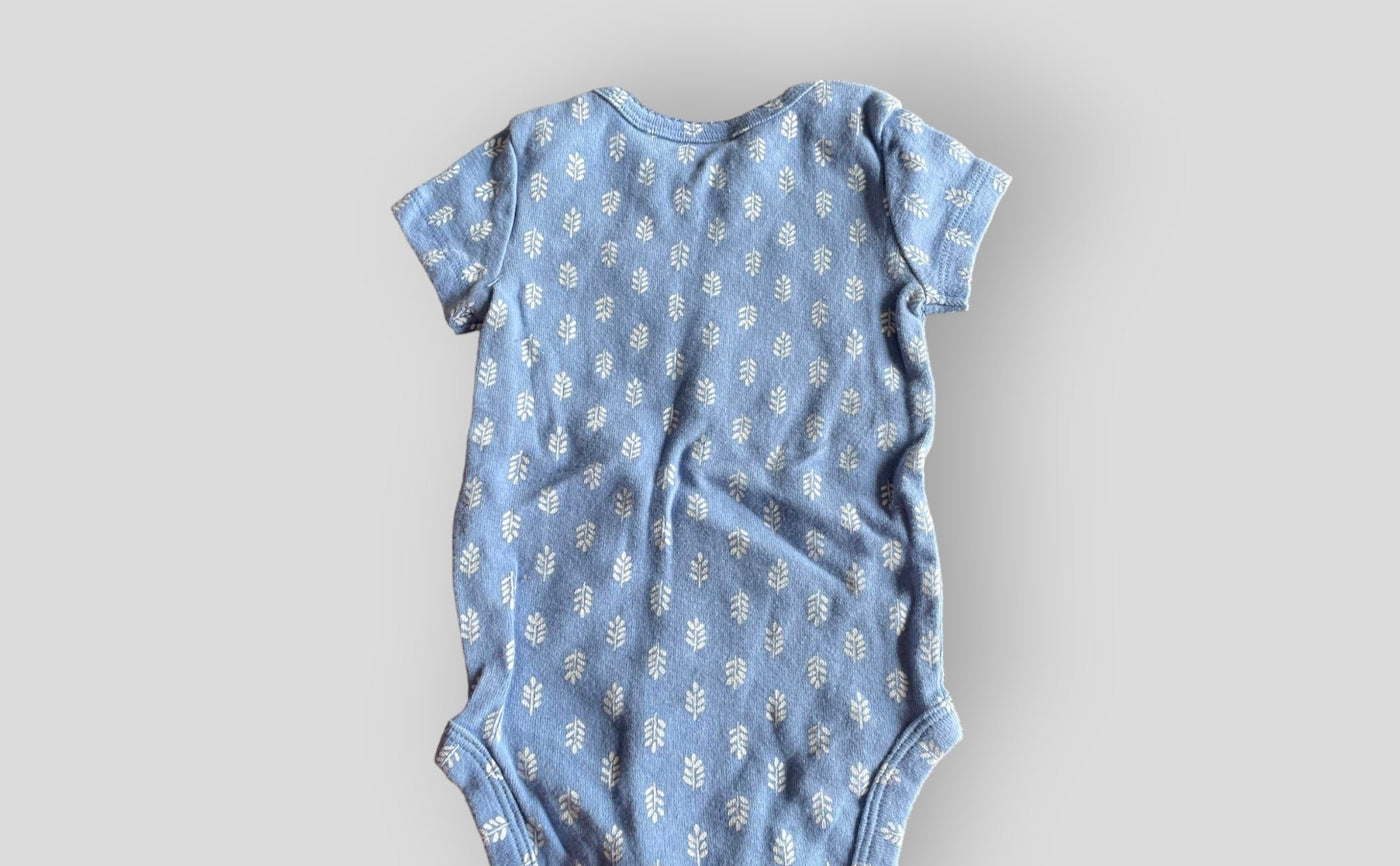 Carter's Blue Floral Onesie (3M)