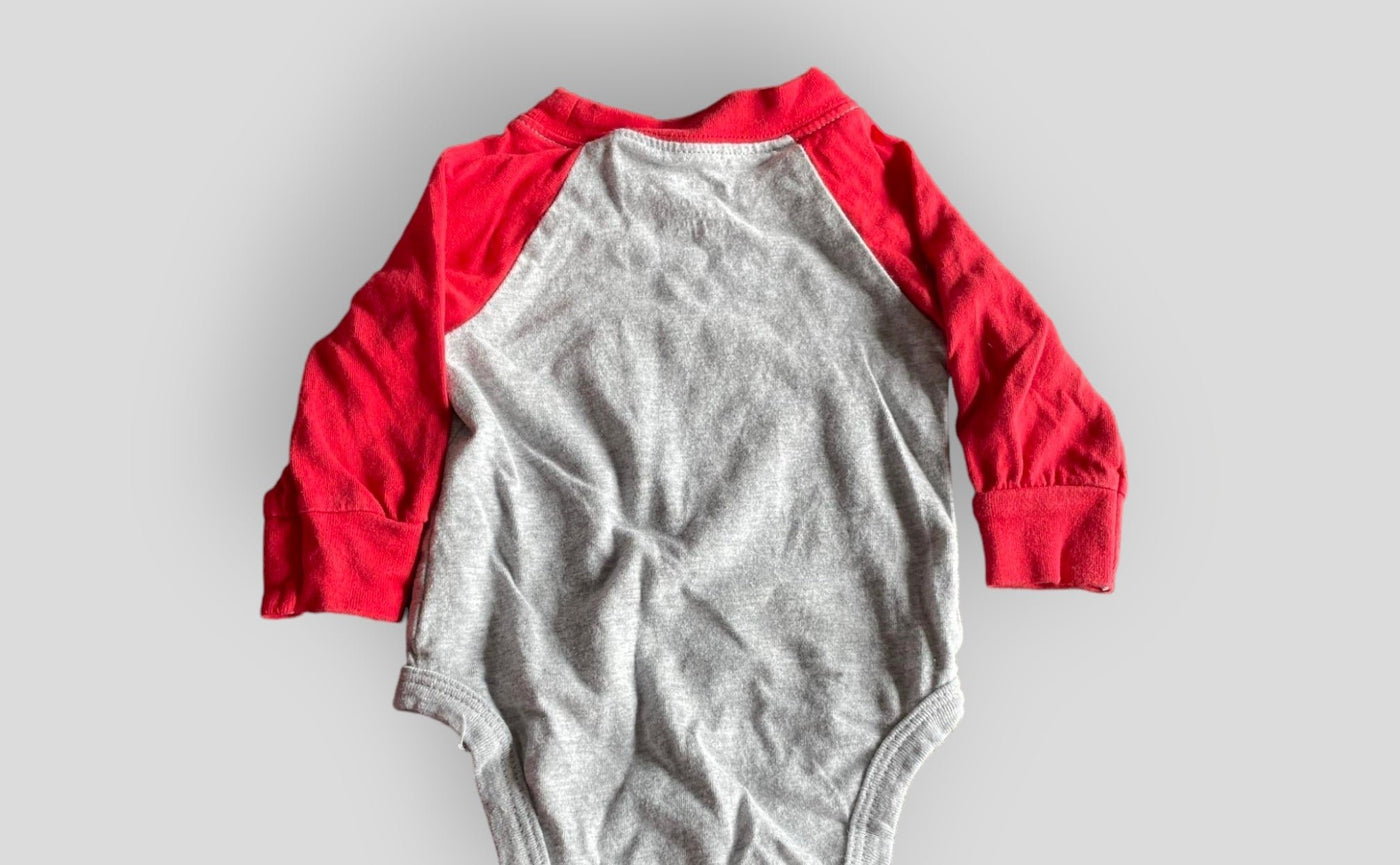 Carter's Grey and Red "Love You Slow Much Onesie (3M)