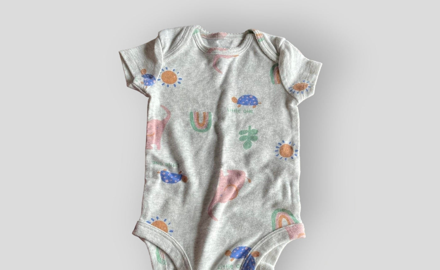 Carter's Grey Turtle Onesie (3M)