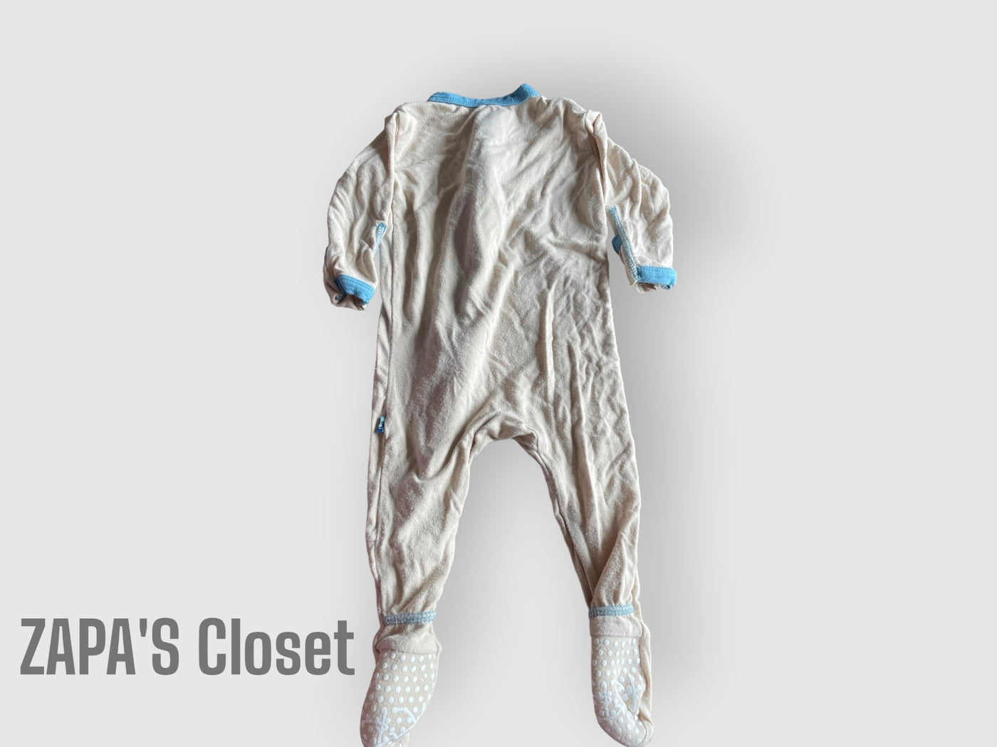 Kickee Pants Blue and Grey Sleeper (3M)