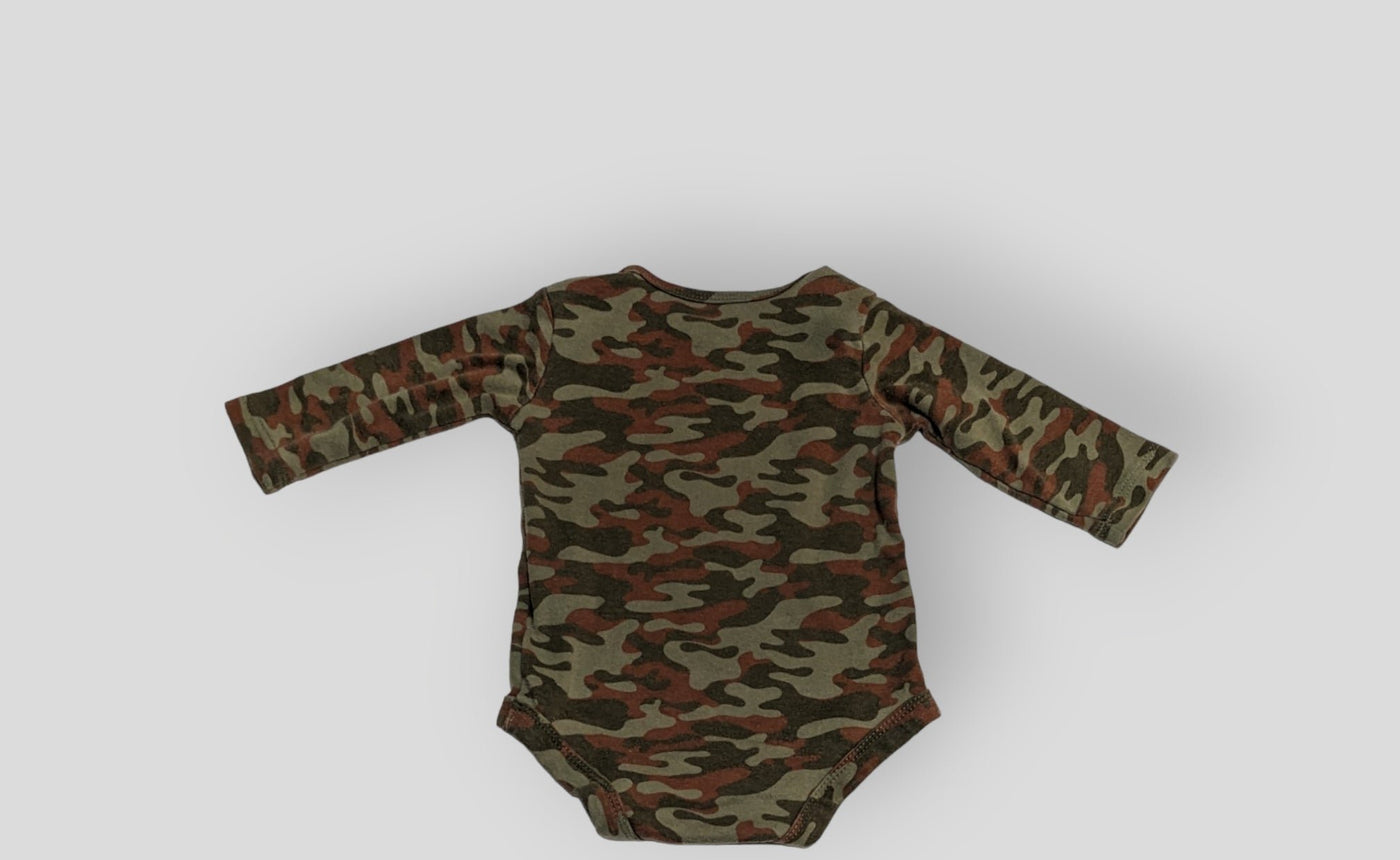 Faded Glory "Mommy Little Monkey" Camo (6M)