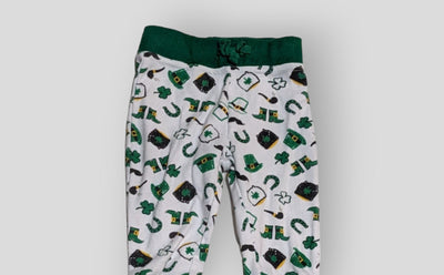 Baby Essential Green and White Pants (6M)