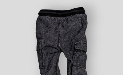 Okie Dokie Black and Grey Cargo Pants (3M)