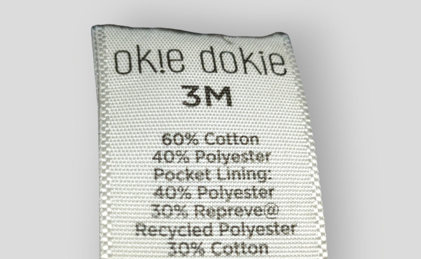 Okie Dokie Black and Grey Cargo Pants (3M)