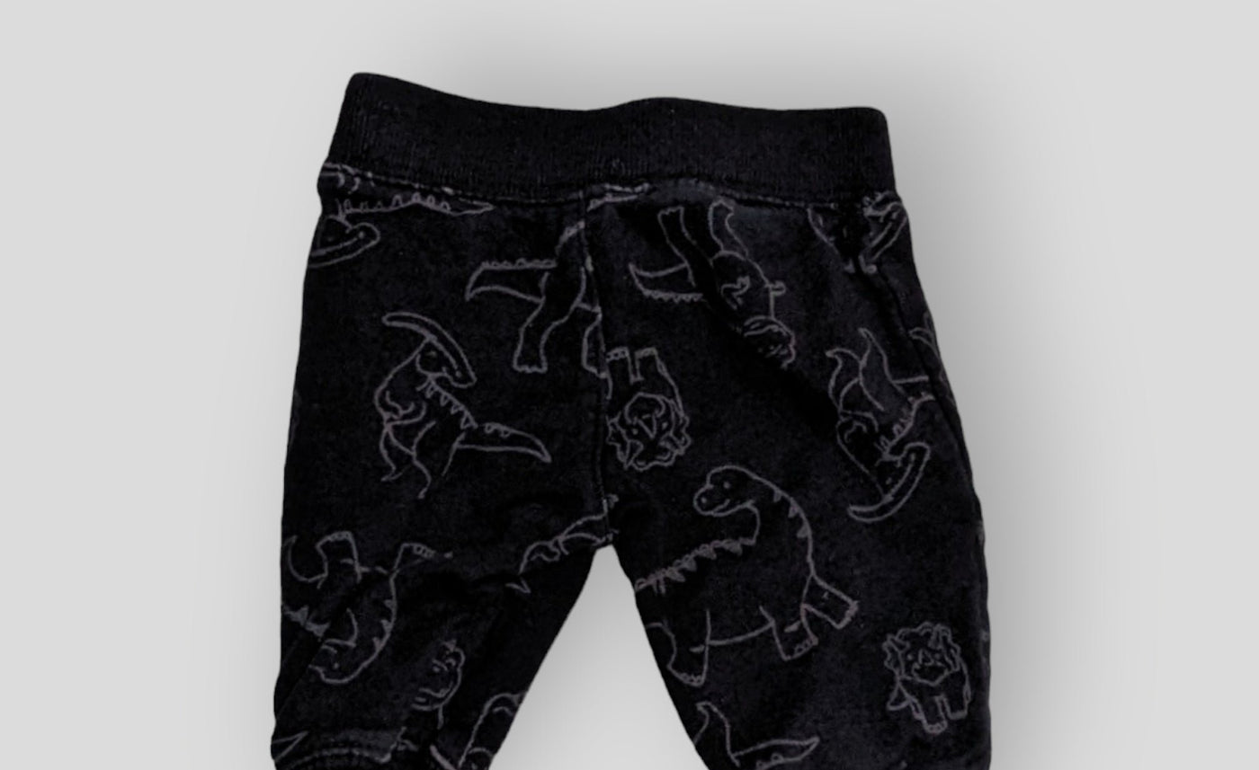 Just One You Black Dinosaur Sweat Pants (3M)