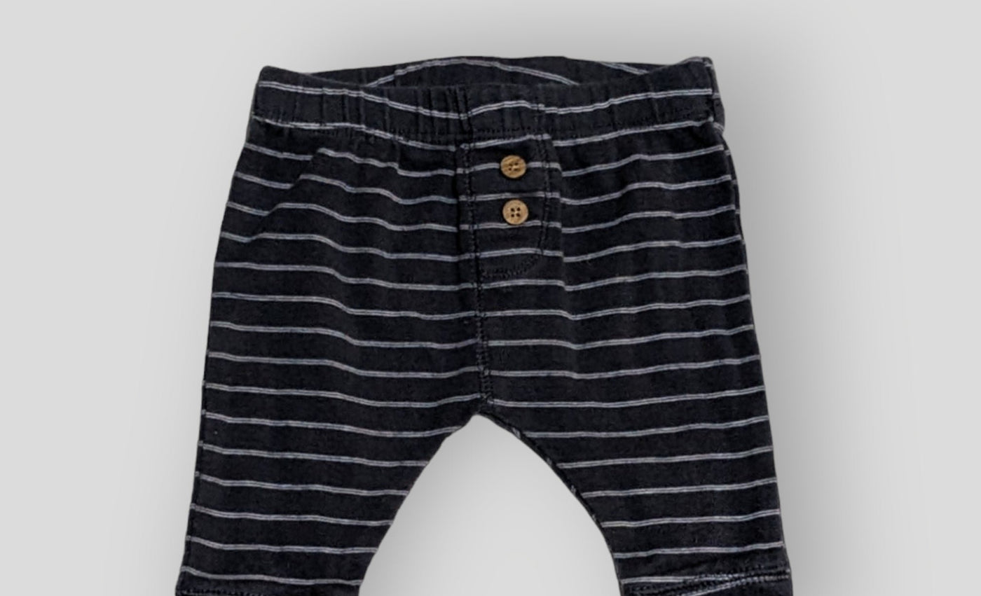 Carter's Black Stripped Pants (3M)