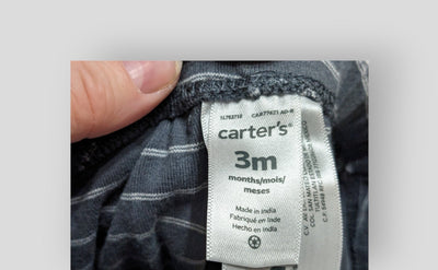 Carter's Black Stripped Pants (3M)