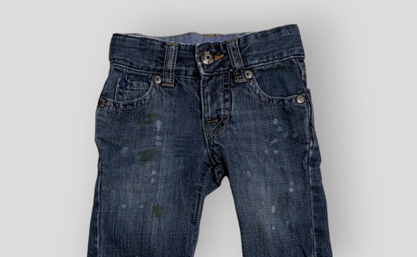 Baby Gap Blue Jeans with paint Splatter design (3M)