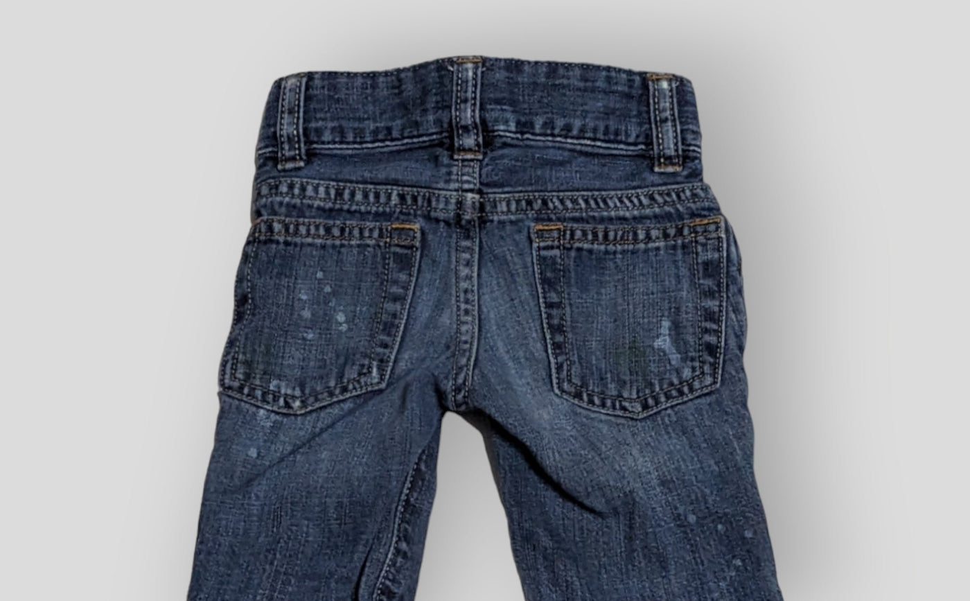 Baby Gap Blue Jeans with paint Splatter design (3M)