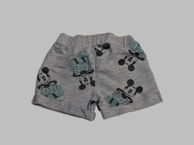 Disney Grey Mickey Mouse Shorts (3M)