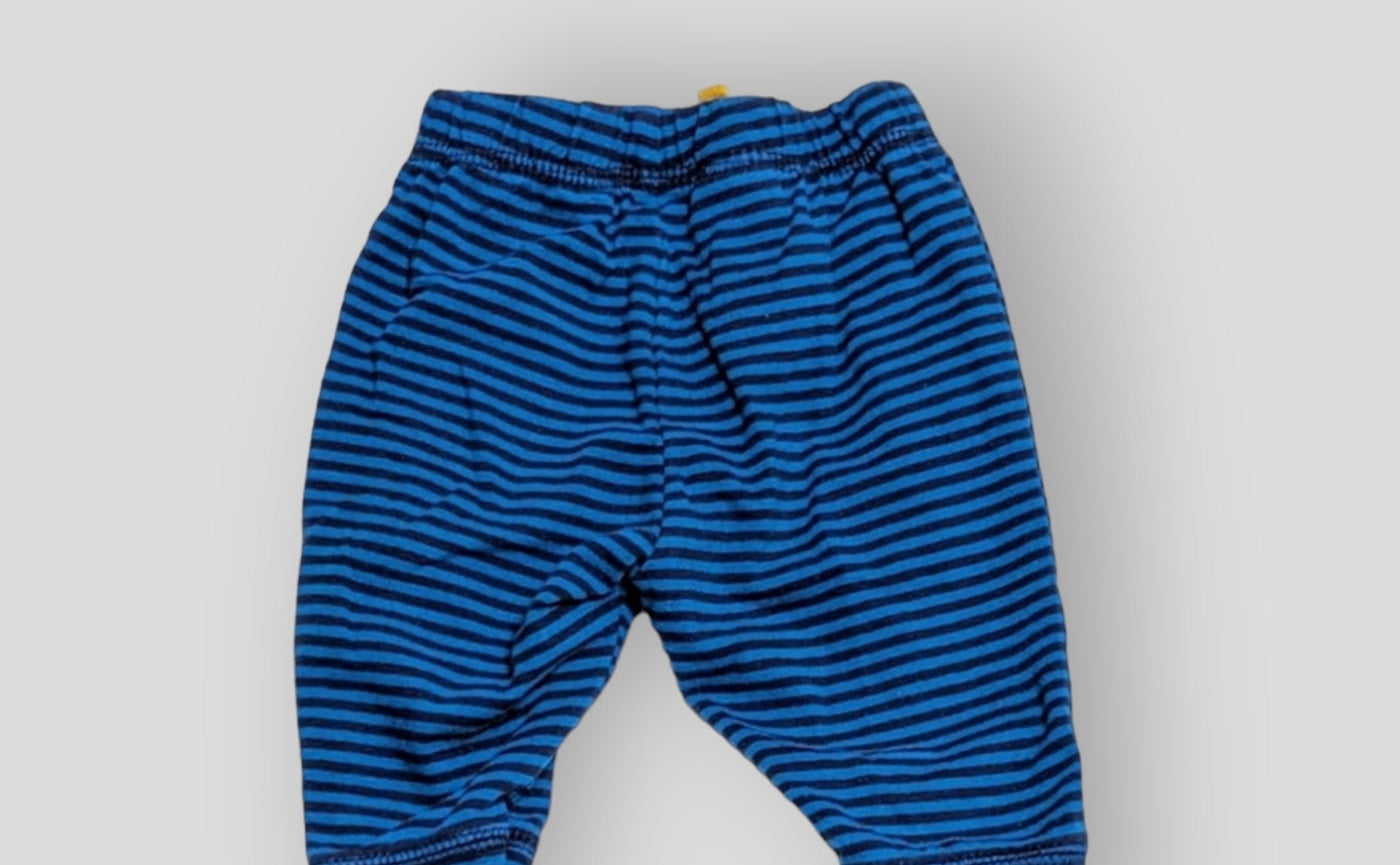 Cat & Jack Blue and Black Stripped Pants (3M)