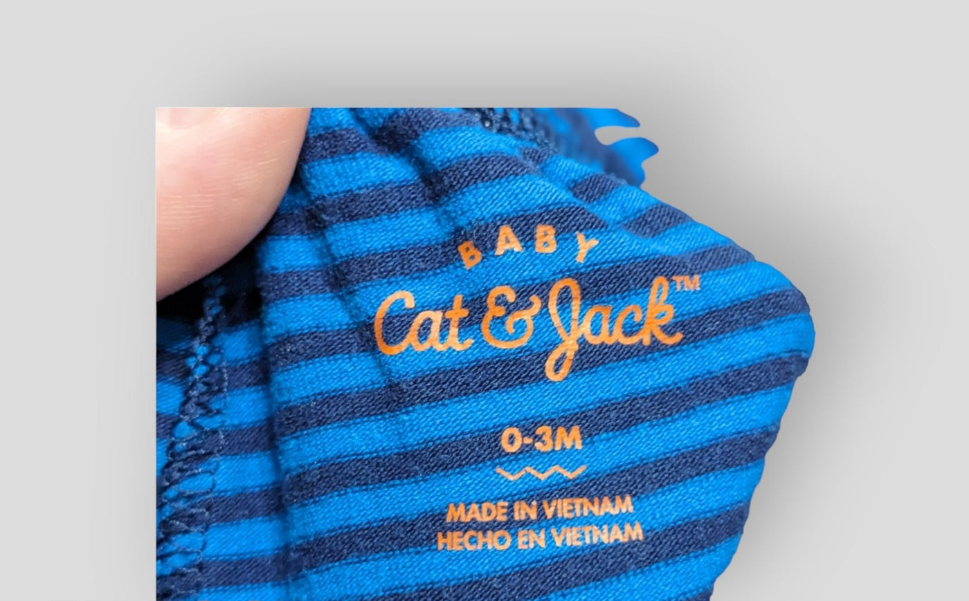 Cat & Jack Blue and Black Stripped Pants (3M)