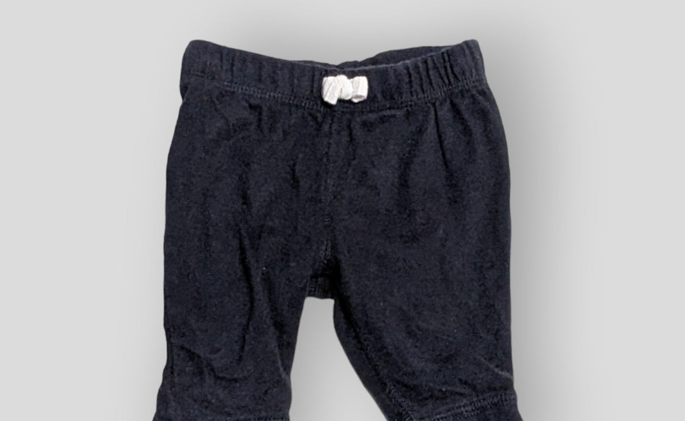 Carter's Black Draw String Pants (3M)