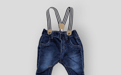 Cat & Jack Blue Jean with suspender (3M)