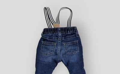 Cat & Jack Blue Jean with suspender (3M)