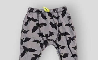 Cat & Jack Black and Grey Bat Pants (3M)