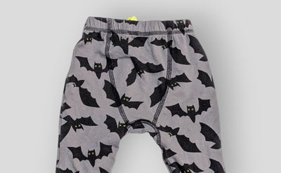 Cat & Jack Black and Grey Bat Pants (3M)