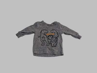 Just One You Grey Dinosaur Long Sleeve Shirt (3M)