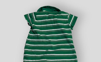 Child of Mine Green Striped Rhino Sleeper (3M)