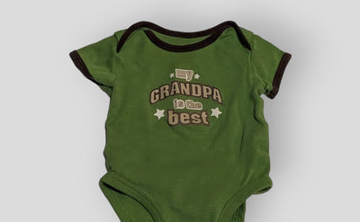 Green "My Grandpa is the best" Onesie (3M)