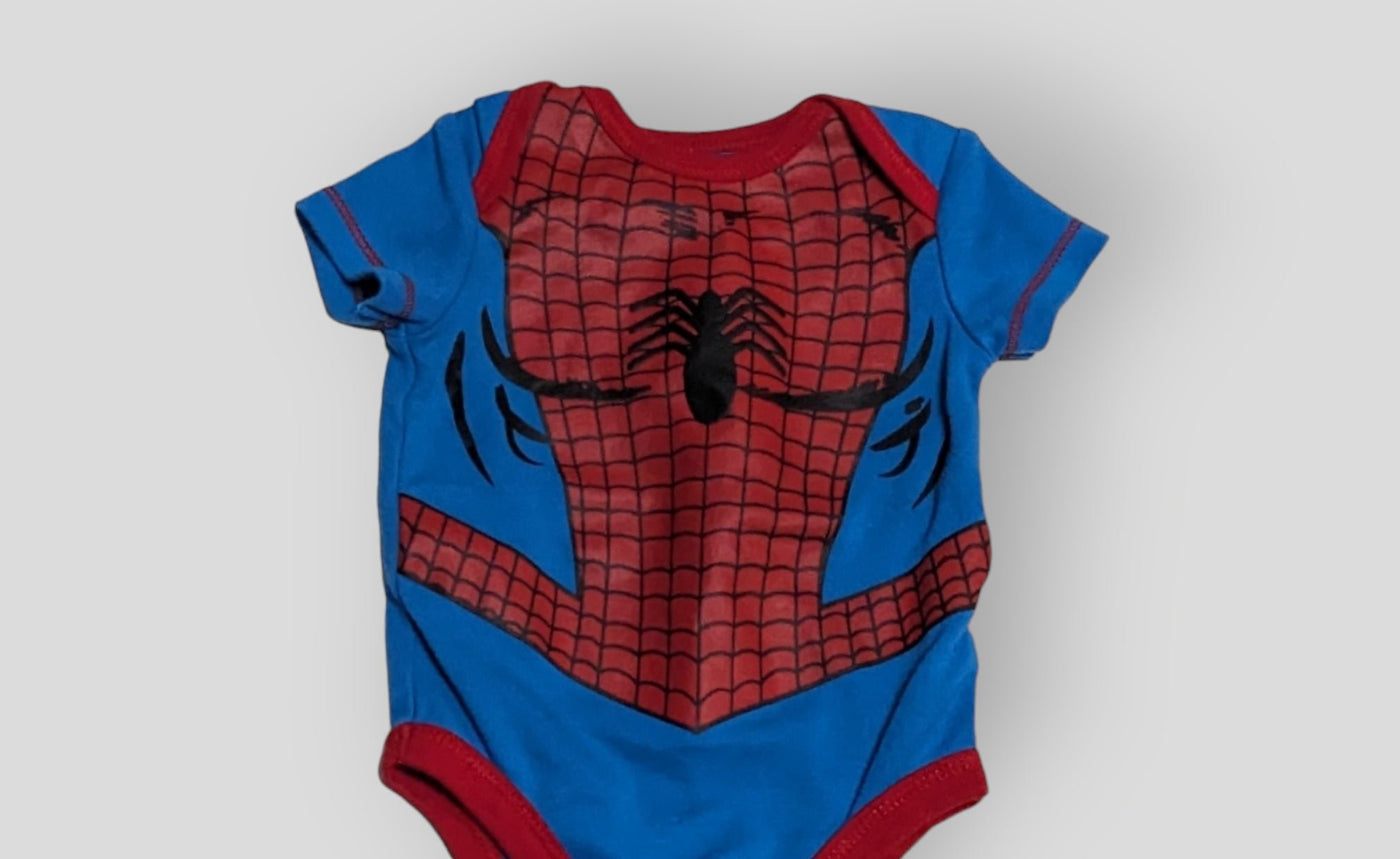 Disney Blue Spider Man Onesie (3M)