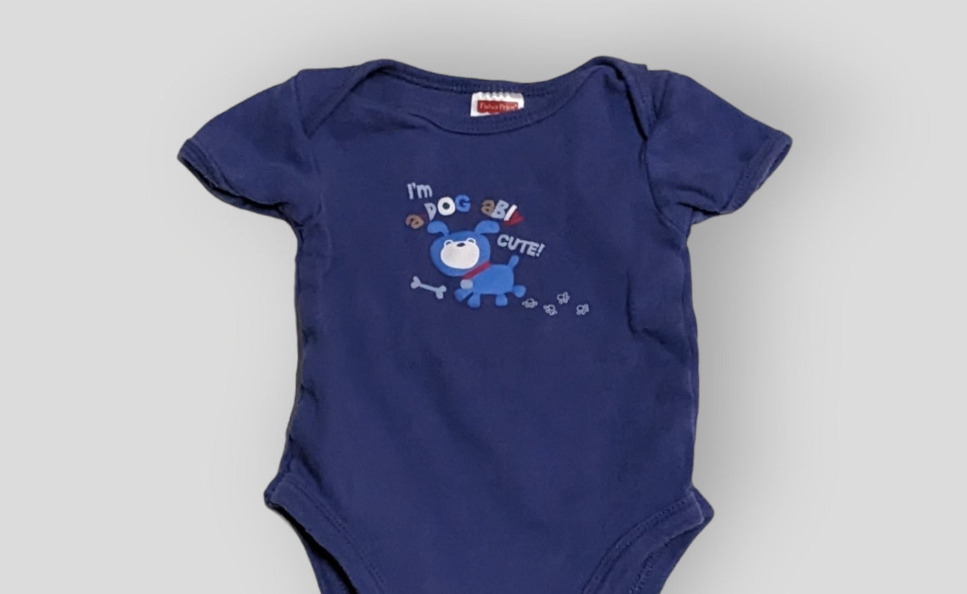 Blue Puppy Onesie (3M)