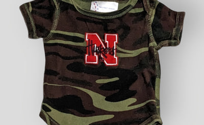 Two Feet Ahead Camo "Husker" Onesie (3M)