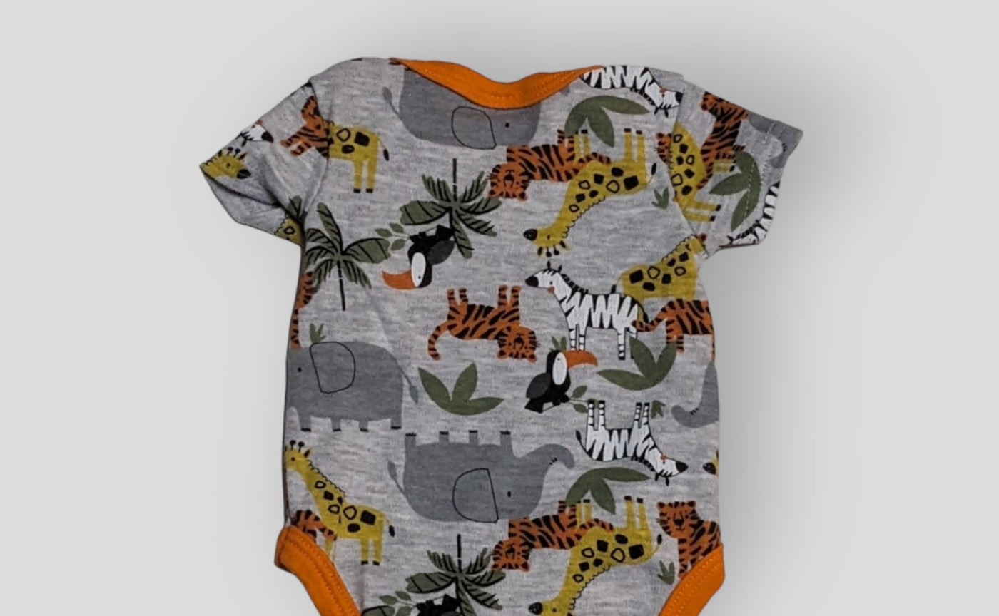 CJT Grey Jungle Onesie (3M)