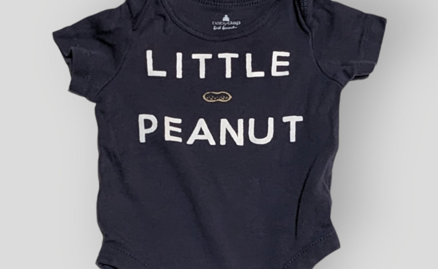 Blue " Little Peanut" Onesie (3M)