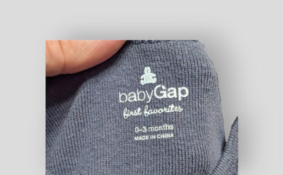 Baby Gap Grey Collared Onesie (3M)