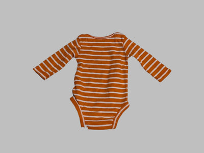 Carter's Orange Striped " Mommy's little hunk" Onesie (3M)