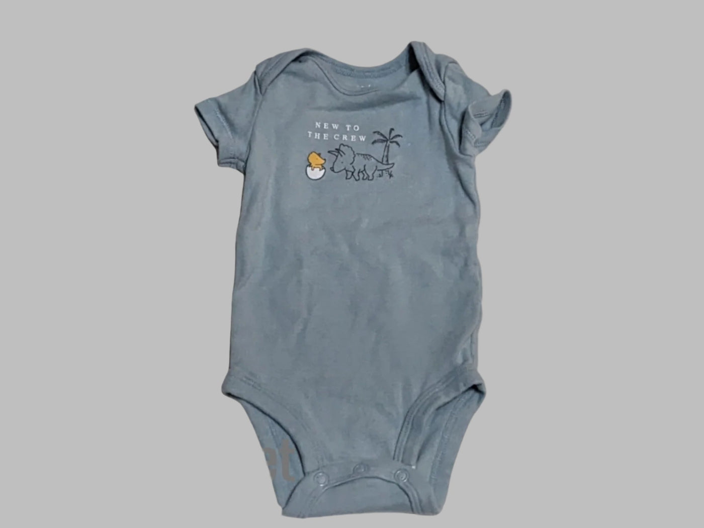 Carter's Blue "New to the crew" Onesie (3M)