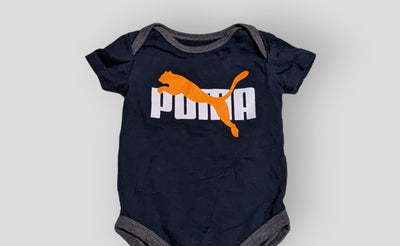 Puma Blue "Puma" Onesie (3M)