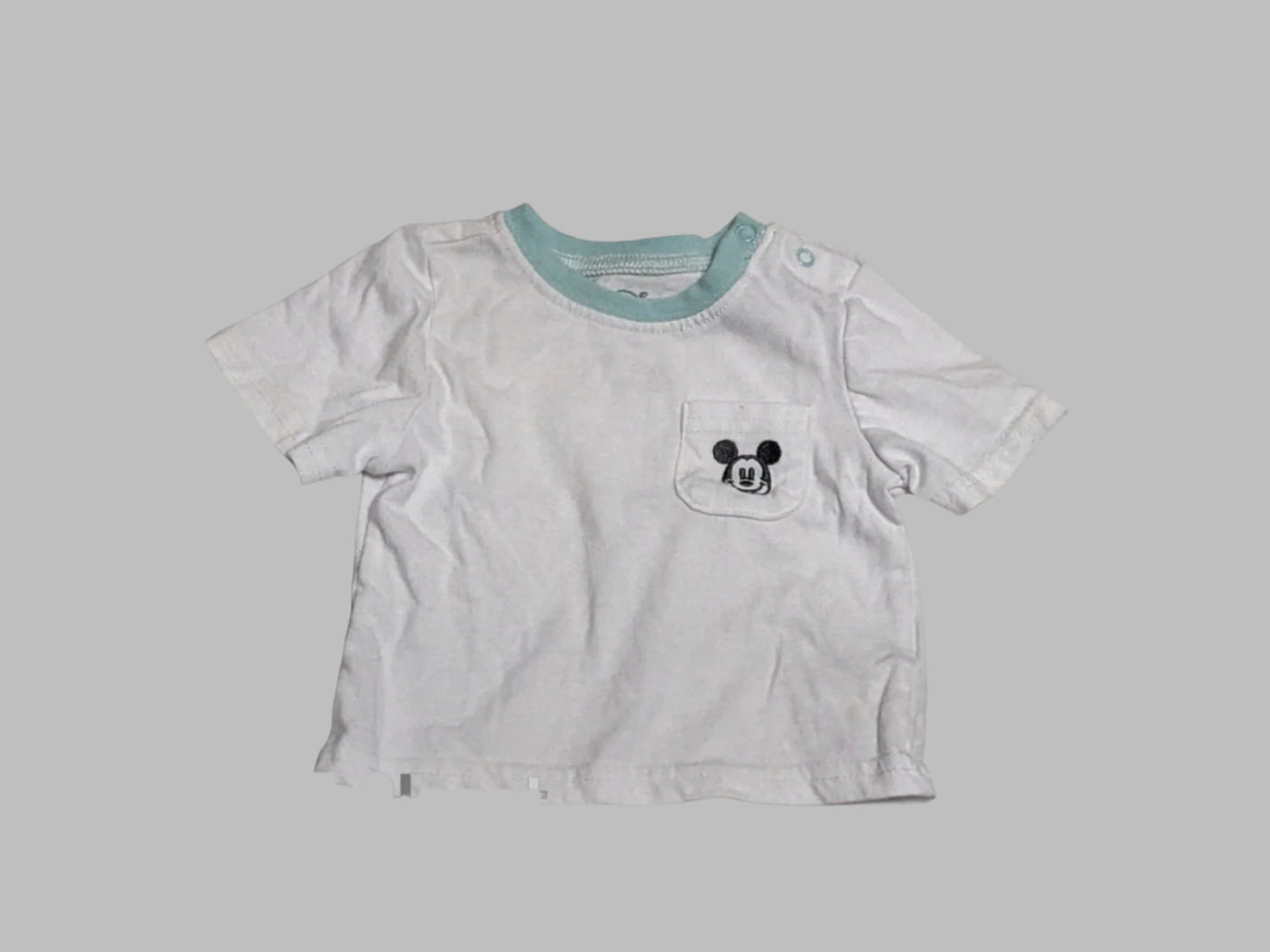 White Mickey Short Sleeve shirt (3M)