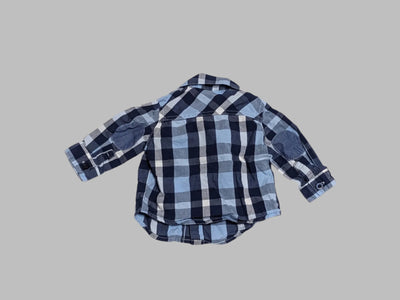 Cater's Plaid Formal Long Sleeve Button Up Shirt (3M)