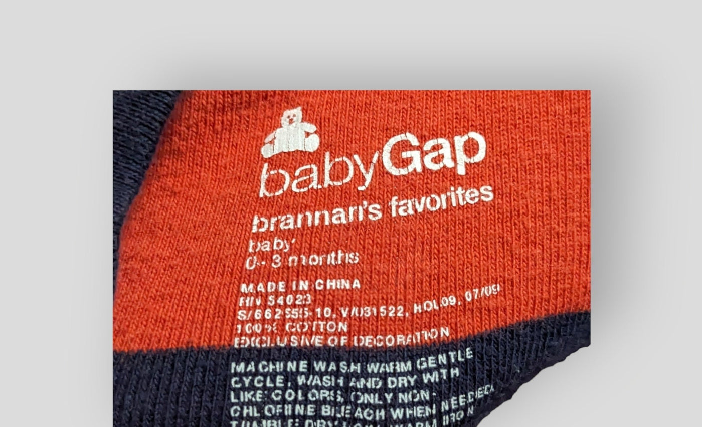 Baby Gap Red and Blue Onesie (3M)