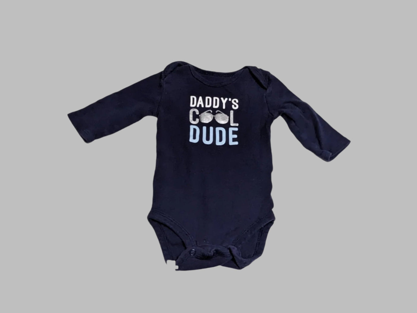 Just One You Blue "Daddy's Cool Dude" onesie (3M)