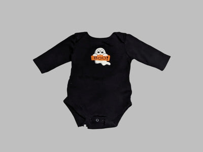 Black "Boo" Onesie (3M)