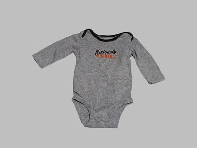 Carter's Grey "Seriously Adorable" Onesie (3M)