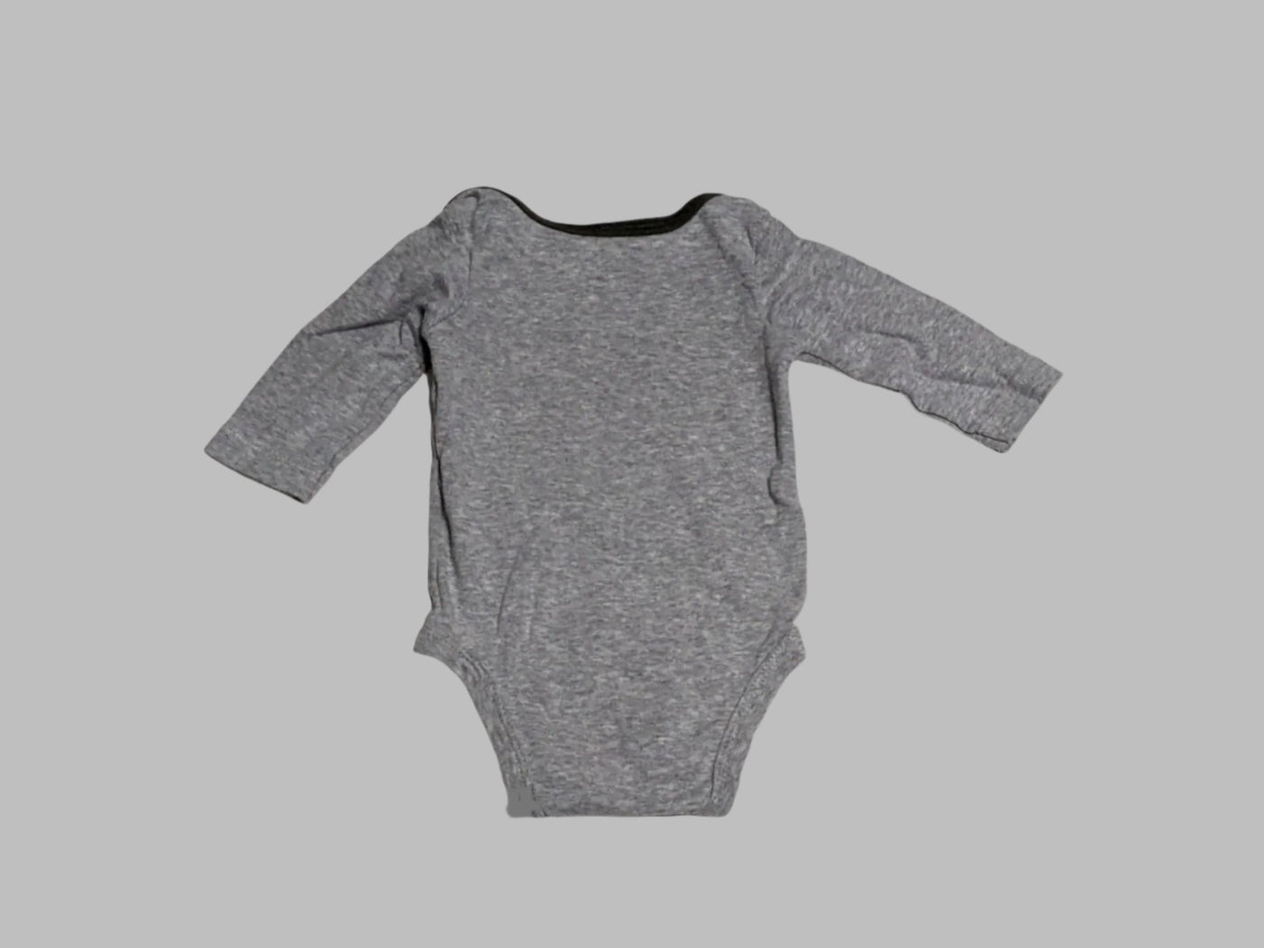 Carter's Grey "Seriously Adorable" Long Sleeve onesie (3M)