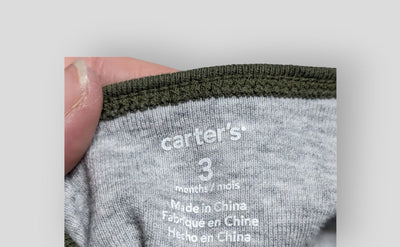 Carter's Grey "Seriously Adorable" Onesie (3M)