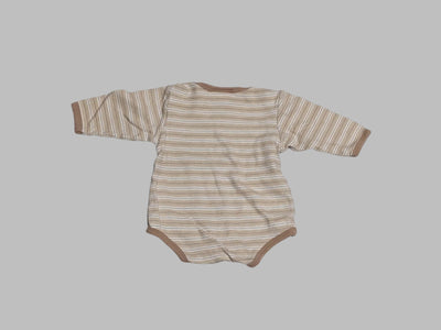 Bon Bebe Brown striped Onesie (3M)