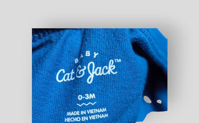 Cat & Jack Blue "Little Dude Big Heart" Long Sleeve (3M)