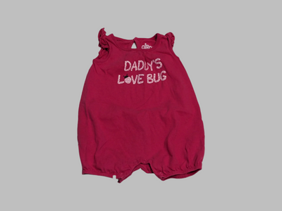 Circo Red "Daddy's Love Bug" Romper (6M)