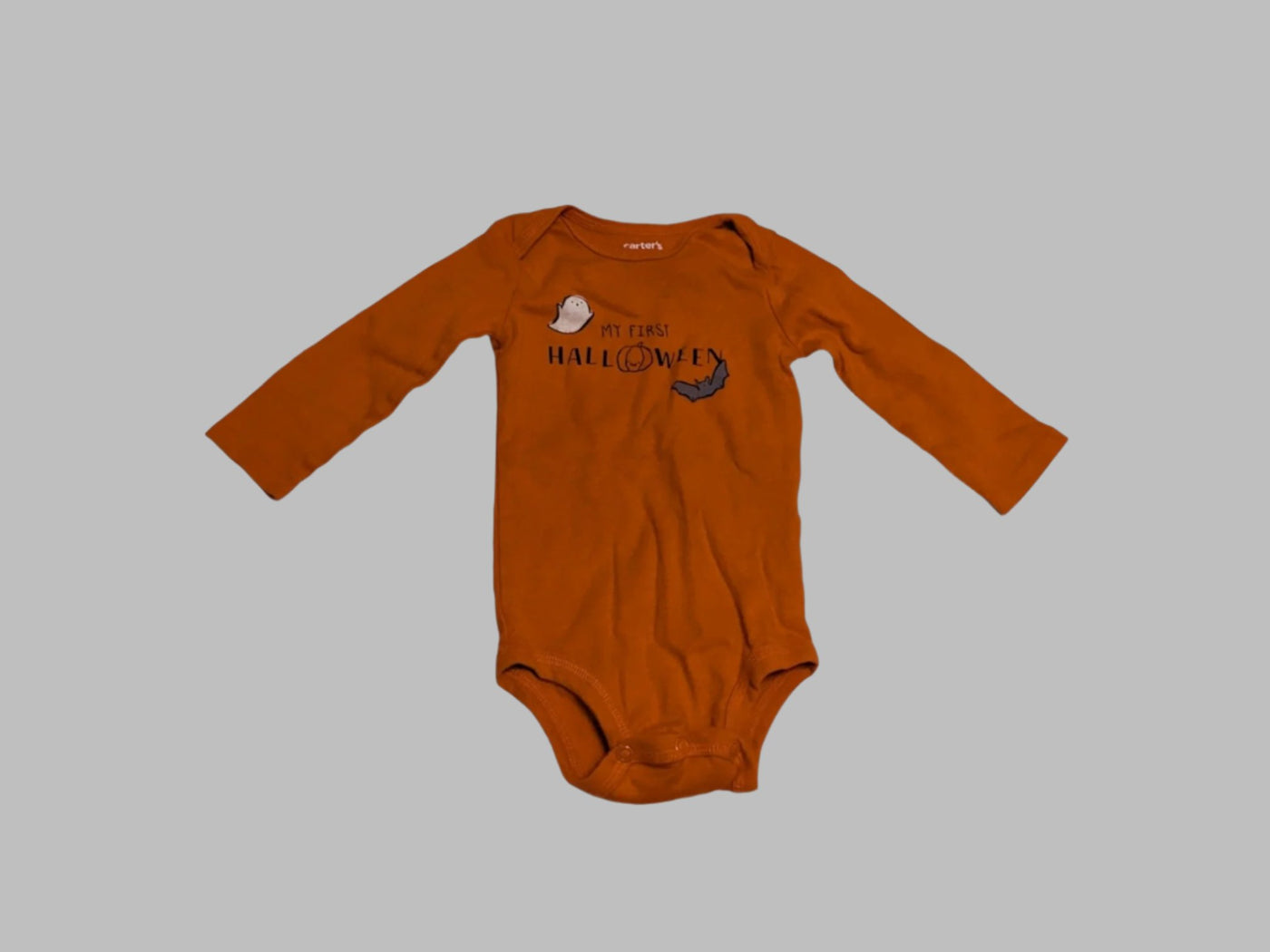 Just One You Orange "My First Halloween" Onesie (9M)