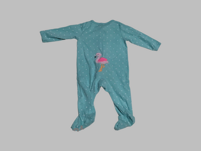 Carter's Teal Polka a Dot Sleeper (6M)