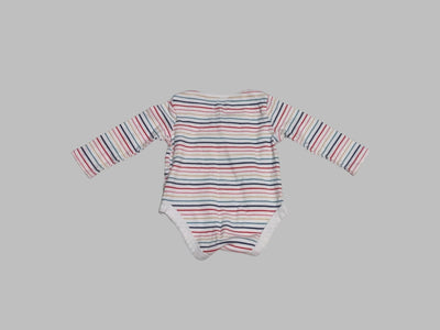 Fred & Flo Rainbow Stripped Onesie (6-9M)