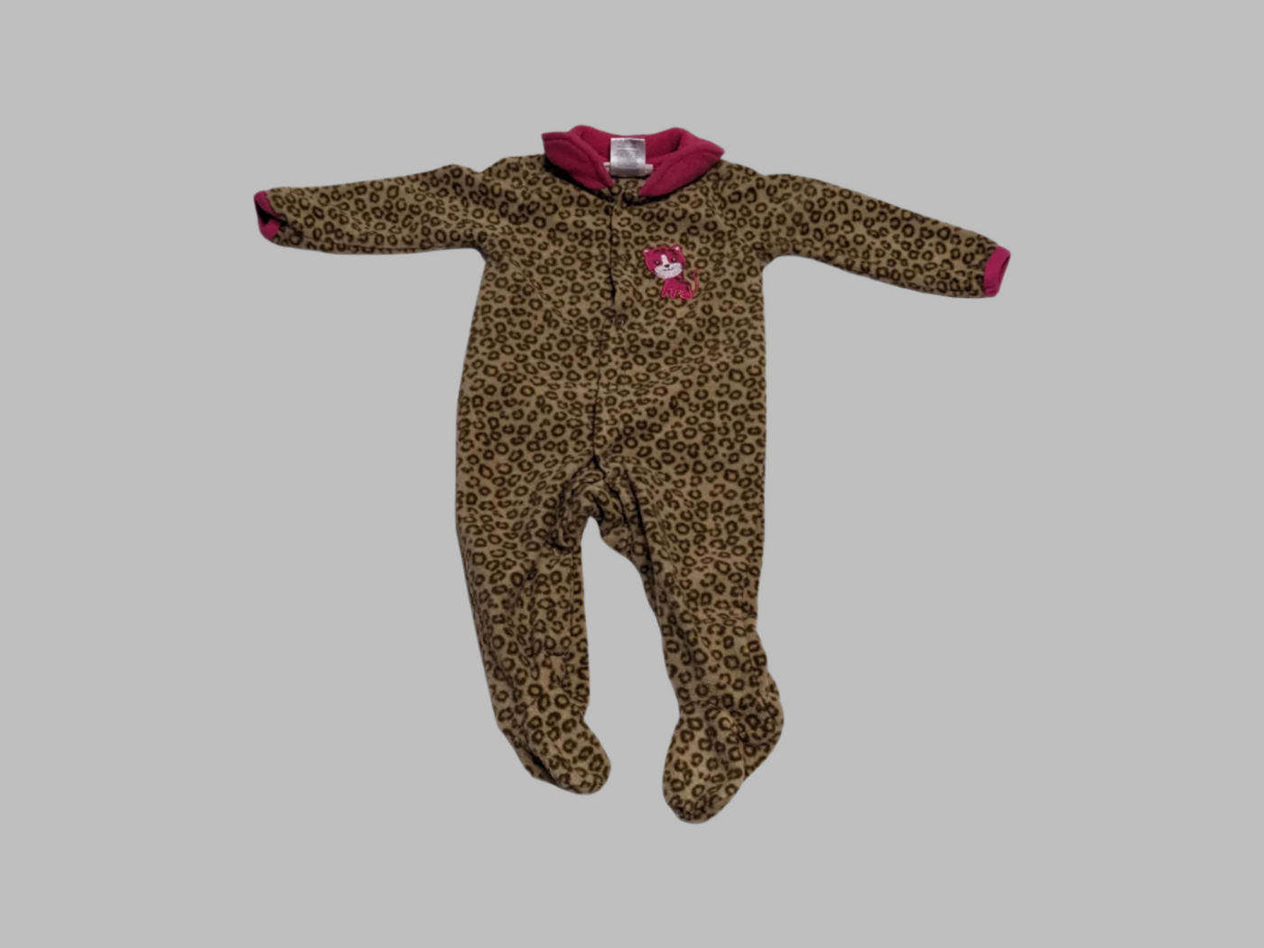 Weeplay Brown Cheetah Print Sleeper (6-9M)