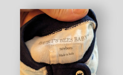 Burt's Bees Baby White Cloud Sleeper (NB)