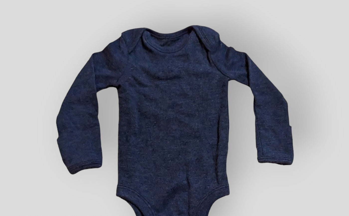 Carter's Blue Long Sleeve Onesie (NB)